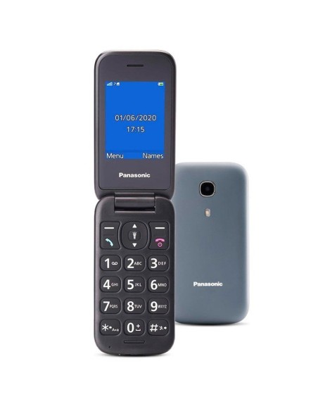 Teléfono Móvil Panasonic KX-TU400EXG para Personas Mayores/ Gris - Imagen 1