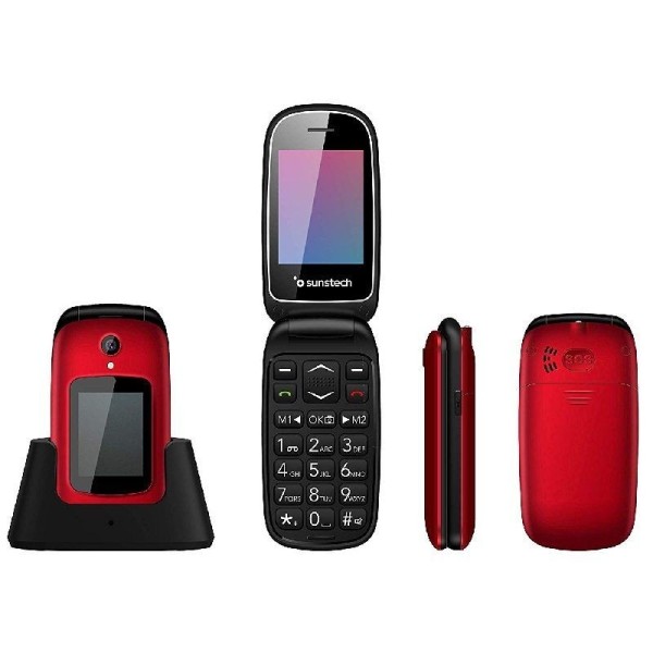 Teléfono Móvil Sunstech CELT22RD/ Rojo - Imagen 1