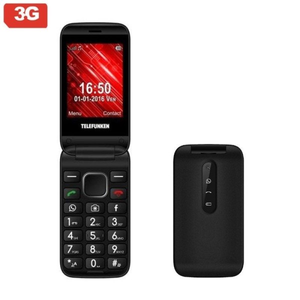 Teléfono Móvil Telefunken TM 360 Cosi para Personas Mayores/ Negro - Imagen 1