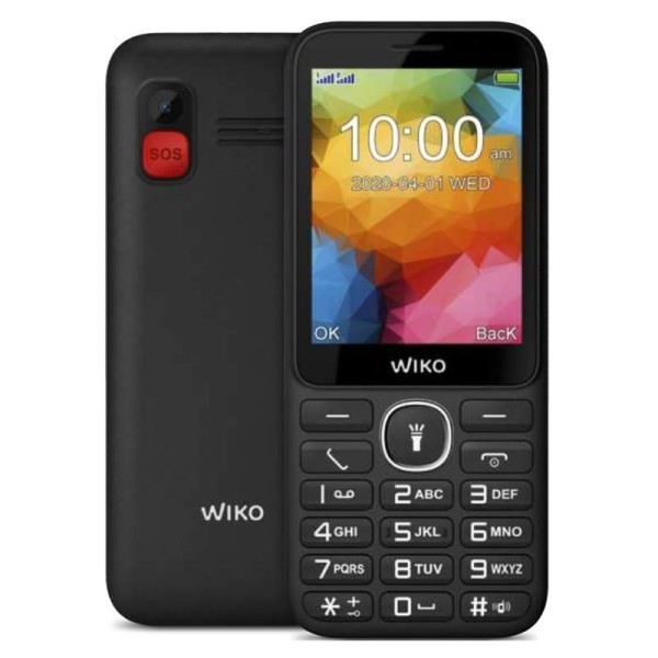 Teléfono Móvil Wiko F200 para Personas Mayores/ Negro - Imagen 1