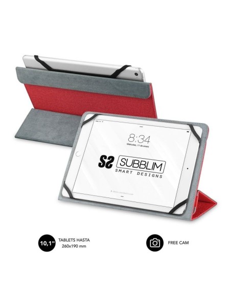 Funda Subblim Freecam para Tablets de 10.1'/ Roja - Imagen 1