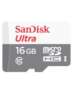 Tarjeta de Memoria SanDisk Ultra Android 16GB microSD HC/ Clase 10/ 80MBs - Imagen 1