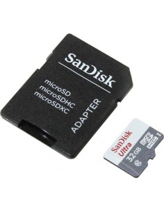 Tarjeta de Memoria SanDisk Ultra 32GB microSD HC con Adaptador/ Clase 10/ 100MB/s - Imagen 1