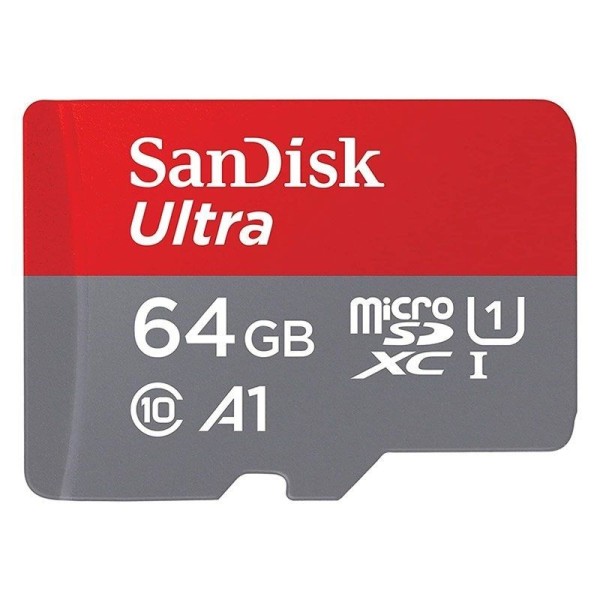 Tarjeta de Memoria SanDisk Ultra 64GB microSD XC I/ Clase 10/ 120MBs - Imagen 1