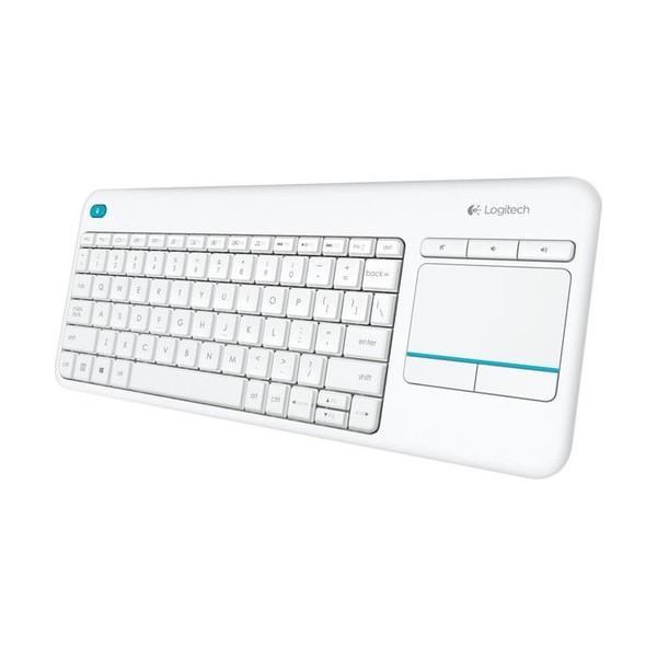 Teclado para Smart TV Logitech Wireless Touch K400 Plus/ Blanco - Imagen 2