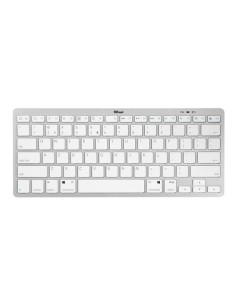 Teclado Compacto Inalámbrico por Bluetooth Trust Nado/ Blanco - Imagen 1