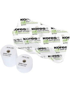 Rollo Papel Térmico Kores 56654300/ 57x45x12/ 10 unidades - Imagen 1