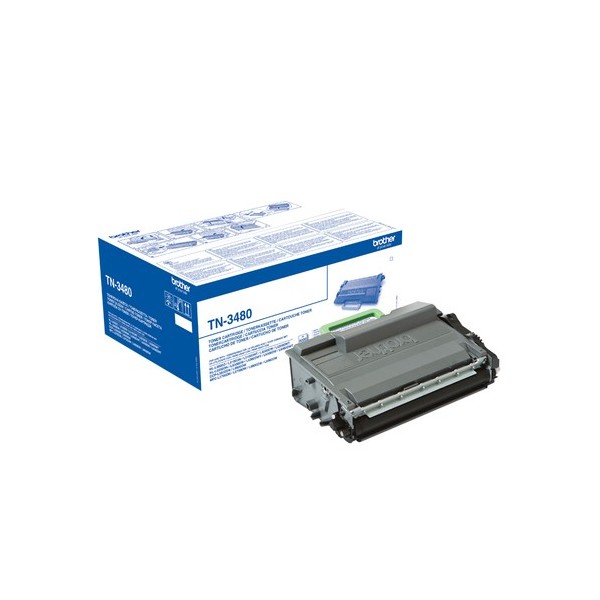 Tóner Original Brother TN-3480 Alta Capacidad/ Negro - Imagen 1