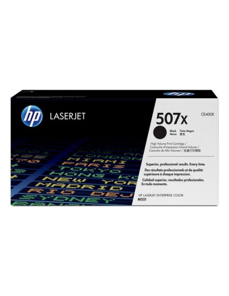 Tóner Original HP nº507X XL Alta Capacidad/ Negro - Imagen 1