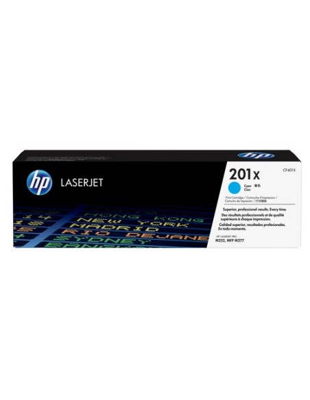 Tóner Original HP nº201X XL Alta Capacidad/ Cian - Imagen 1