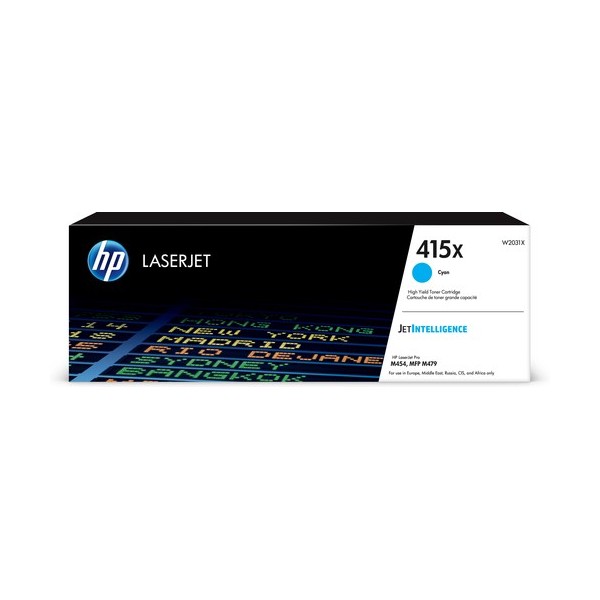 Tóner Original HP nº415X XL Alta Capacidad/ Cian - Imagen 1