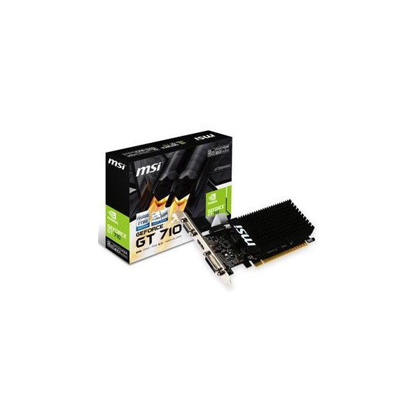 VGA MSI GT 710 2GB DDR3 LP PASIVA VGA HDMI DVI-D - Imagen 1