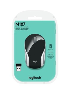 Ratón Mini Inalámbrico Logitech M187/ Hasta 1000 DPI - Imagen 1 2