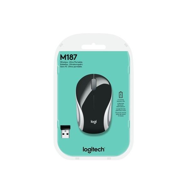 Ratón Mini Inalámbrico Logitech M187/ Hasta 1000 DPI - Imagen 2