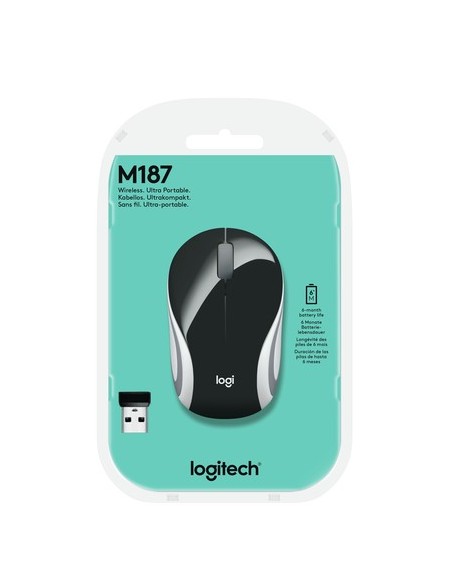 Ratón Mini Inalámbrico Logitech M187/ Hasta 1000 DPI - Imagen 2