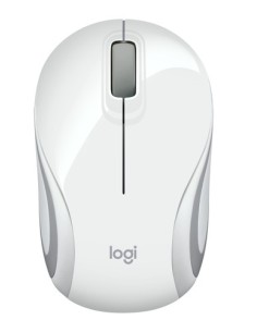 Ratón Mini Inalámbrico Logitech M187/ Hasta 1000 DPI/ Blanco - Imagen 1