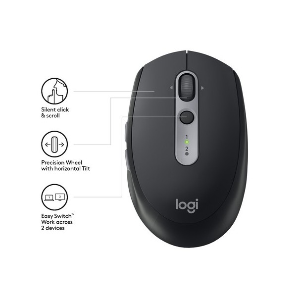 Ratón Inalámbrico por Bluetooth/ 2,4GHz Logitech Silent M590/ Hasta 1000 DPI - Imagen 2