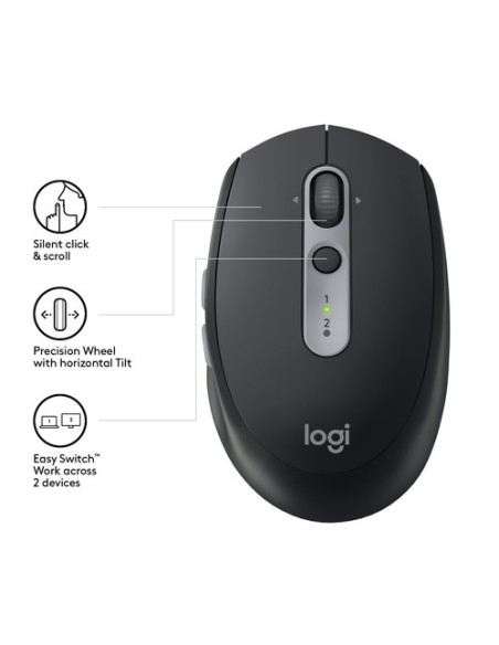 Ratón Inalámbrico por Bluetooth/ 2,4GHz Logitech Silent M590/ Hasta 1000 DPI - Imagen 2