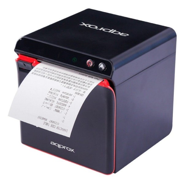 Impresora de Tickets Approx appPOS8058DUAL/ Térmica/ Ancho papel 80-58mm/ USB-Ethernet/ Negra - Imagen 1