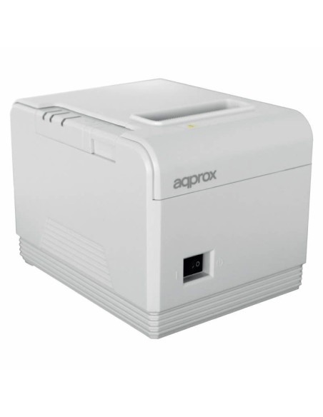 Impresora de Tickets Approx appPOS80AM3WH/ Térmica/ Ancho papel 80mm/ USB-RS232-Ethernet/ Blanca - Imagen 1