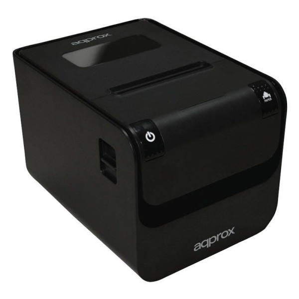 Impresora de Tickets Approx appPOS80AMUSE/ Térmica/ Ancho papel 80mm/ USB-RS232-Ethernet/ Negra - Imagen 1