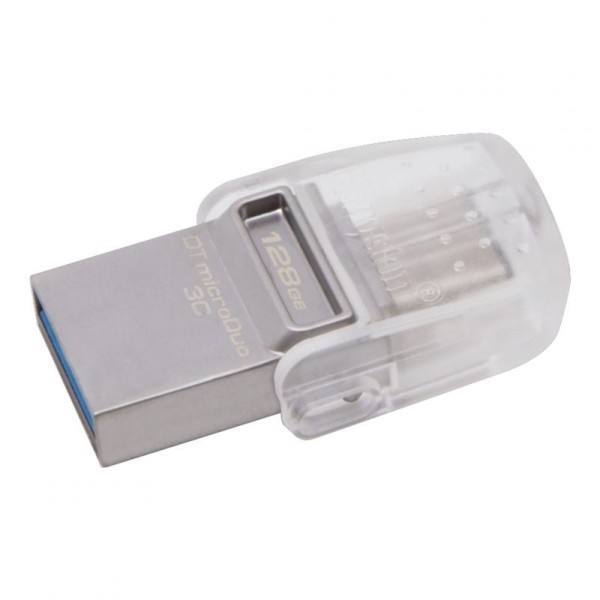 Pendrive 128GB Kingston DataTraveler MicroDuo 3C USB 3.0/ USB Tipo-C - Imagen 1