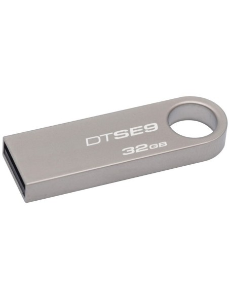 PENDRIVE KINGSTON DATATRAVELER SE9 32GB USB 2.0 CUBIERTA DE METAL PLATA