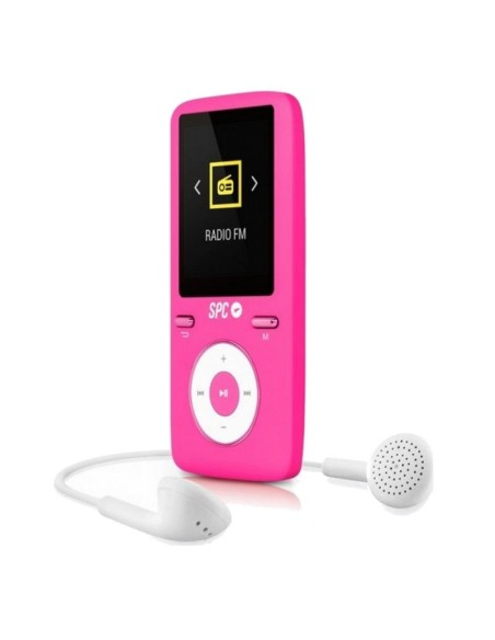 Reproductor MP4 SPC Pure Sound Colour 2 8488P/ 8GB/ Pantalla 1.8'/ Radio FM/ Rosa - Imagen 1