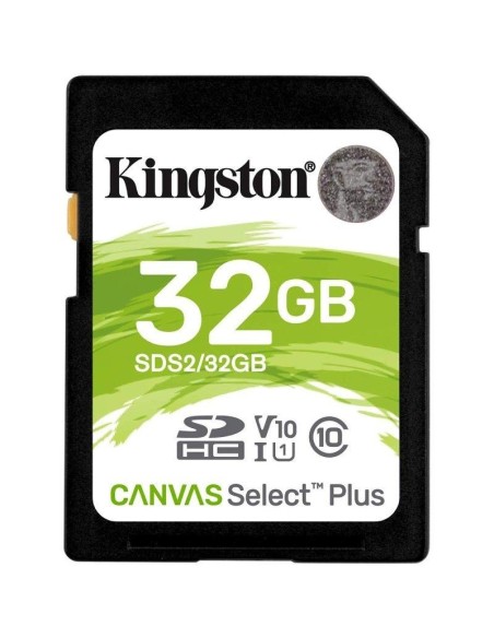 Tarjeta de Memoria Kingston CANVAS Select Plus 32GB SD HC/ Clase 10/ 100MBs - Imagen 1