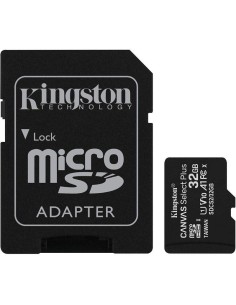 Tarjeta de Memoria Kingston CANVAS Select Plus 32GB microSD HC con Adaptador/ Clase 10/ 100MBs - Imagen 1