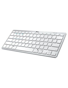 Teclado Compacto Inalámbrico por Bluetooth Trust Nado BT/ Blanco - Imagen 1