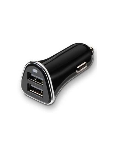 CARGADOR DE COCHE 2xUSB TOOQ TQCC-2002 3.4A CON CONTROL AI NEGRO - Imagen 1