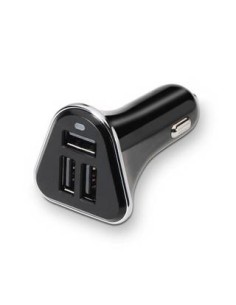 CARGADOR DE COCHE 3xUSB TOOQ TQCC-2003 5.2A CON CONTROL AI NEGRO - Imagen 1