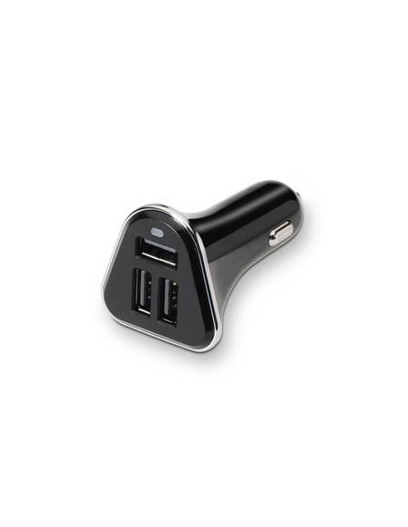 CARGADOR DE COCHE 3xUSB TOOQ TQCC-2003 5.2A CON CONTROL AI NEGRO - Imagen 1