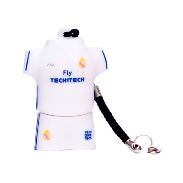 Pendrive 32GB Tech One Tech Equipacion Fútbol Blanco Merengue USB 2.0 - Imagen 1