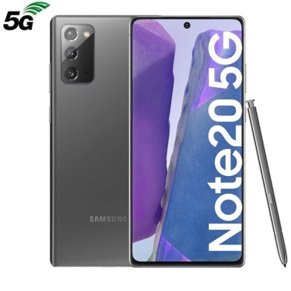 SMARTPHONE MÓVIL SAMSUNG GALAXY NOTE 20 MYSTIC GRAY - 6.7'/17CM - CAM (64+12+12)/10MP - OC - 256GB - 8GB RAM - ANDROID - 5G - DU