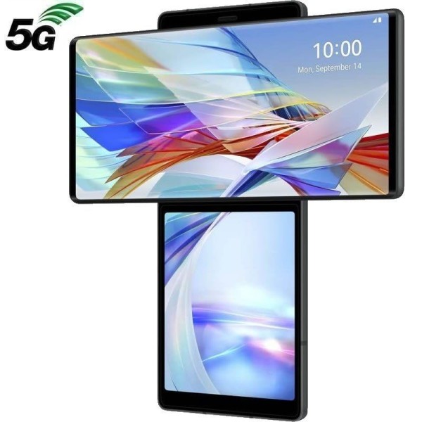 Smartphone LG Wing 8GB/ 128GB/ 6.8'+3.9'/ 5G/ Gris - Imagen 1