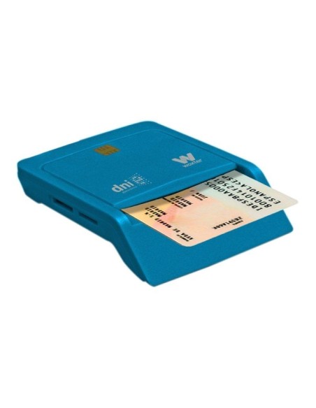 Lector de DNI y Tarjetas Woxter Combo PE26-146/ Azul/ USB 2.0 - Imagen 1