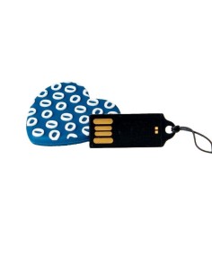 Pendrive 32GB Tech One Tech Corazón O Blue USB 2.0 - Imagen 1