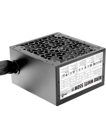Fuente de Alimentación Gaming Aerocool Aero White/ 550W/ Ventilador 12cm/ 80 Plus - Imagen 1